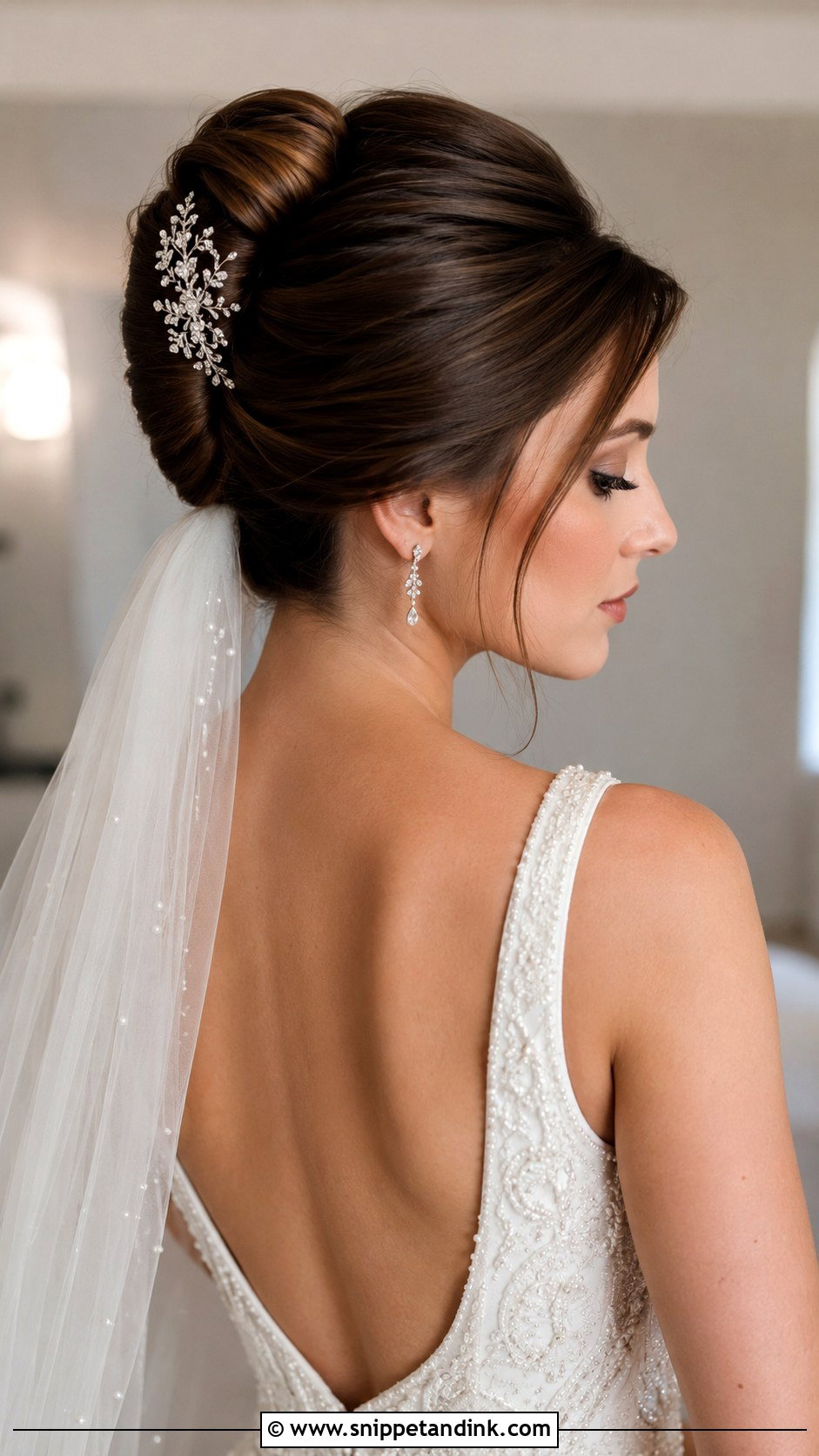 Sleek Vintage French Twist - Snippet and Ink - 25 Vintage Wedding Hair Ideas