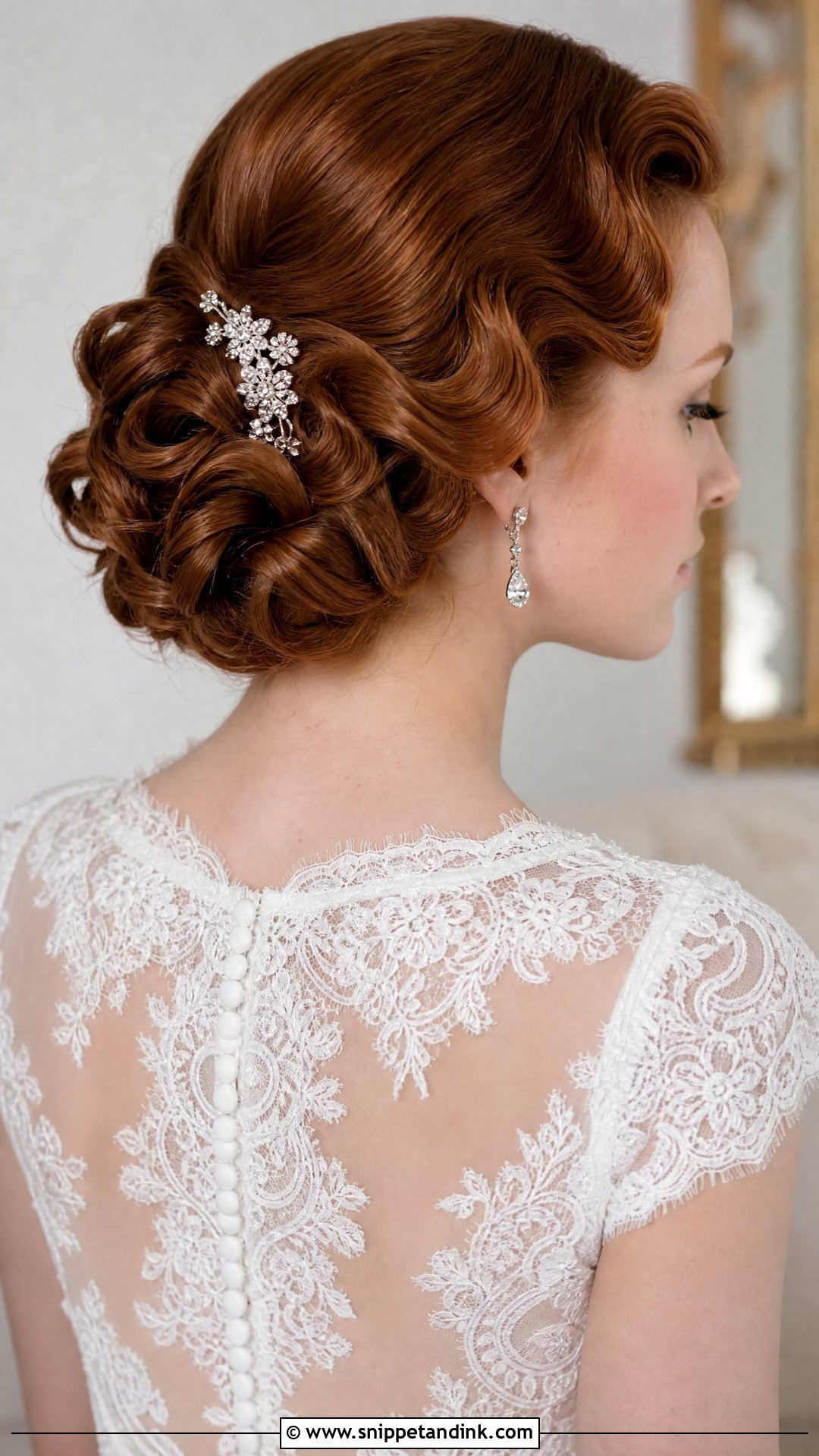 Sleek Vintage Inspired Updo - Snippet and Ink - 20 Sleek Wedding Updo Ideas