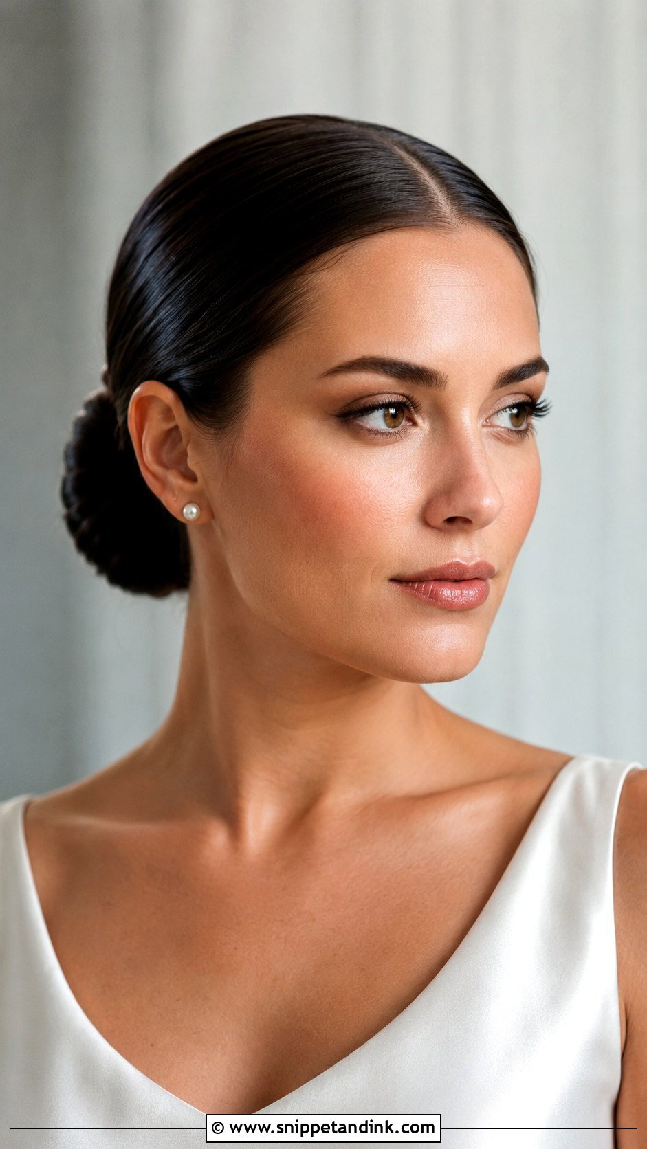 Sleek Wedding Bun Tutorial - Snippet and Ink - 15 Hair Bun Tutorial Wedding Ideas