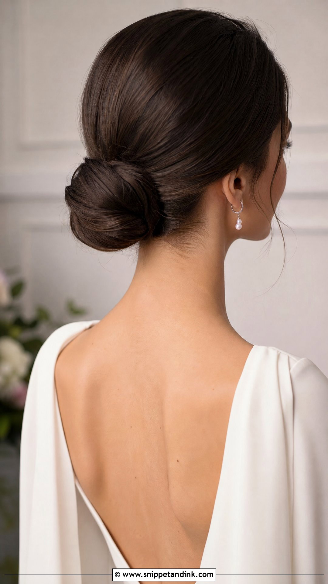 Sleek Wedding Updo - Snippet and Ink - 20 Romantic Wedding Hair Updo Ideas