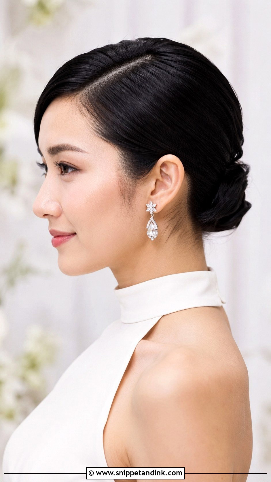 Sleek Wedding Updo For Short Hair - Snippet and Ink - 15 Simple Wedding Updos for Short Hair