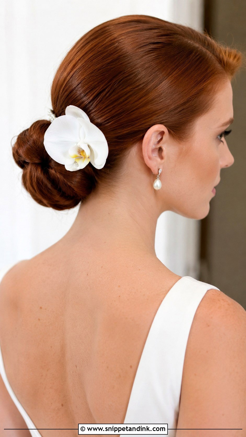 Sleek Wedding Updo With Flowers - Snippet and Ink - 15 Wedding Hair Updo with Flowers Ideas