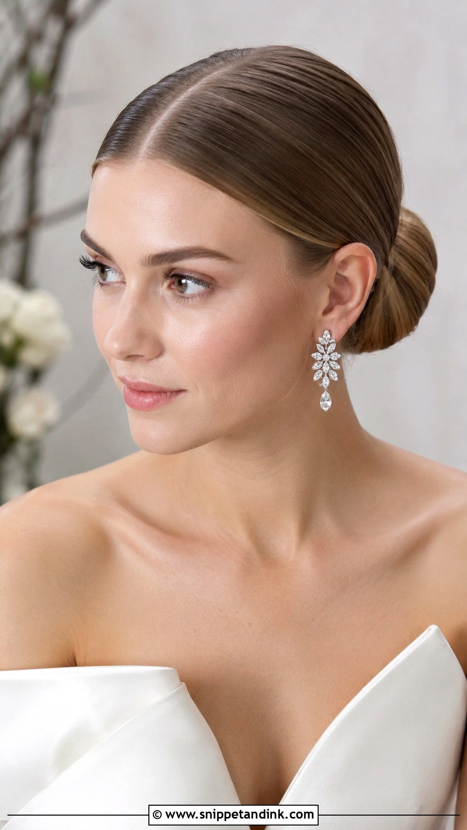 Sleek Wedding Updo - Snippet and Ink - 15 Wedding Updo for Bride Ideas