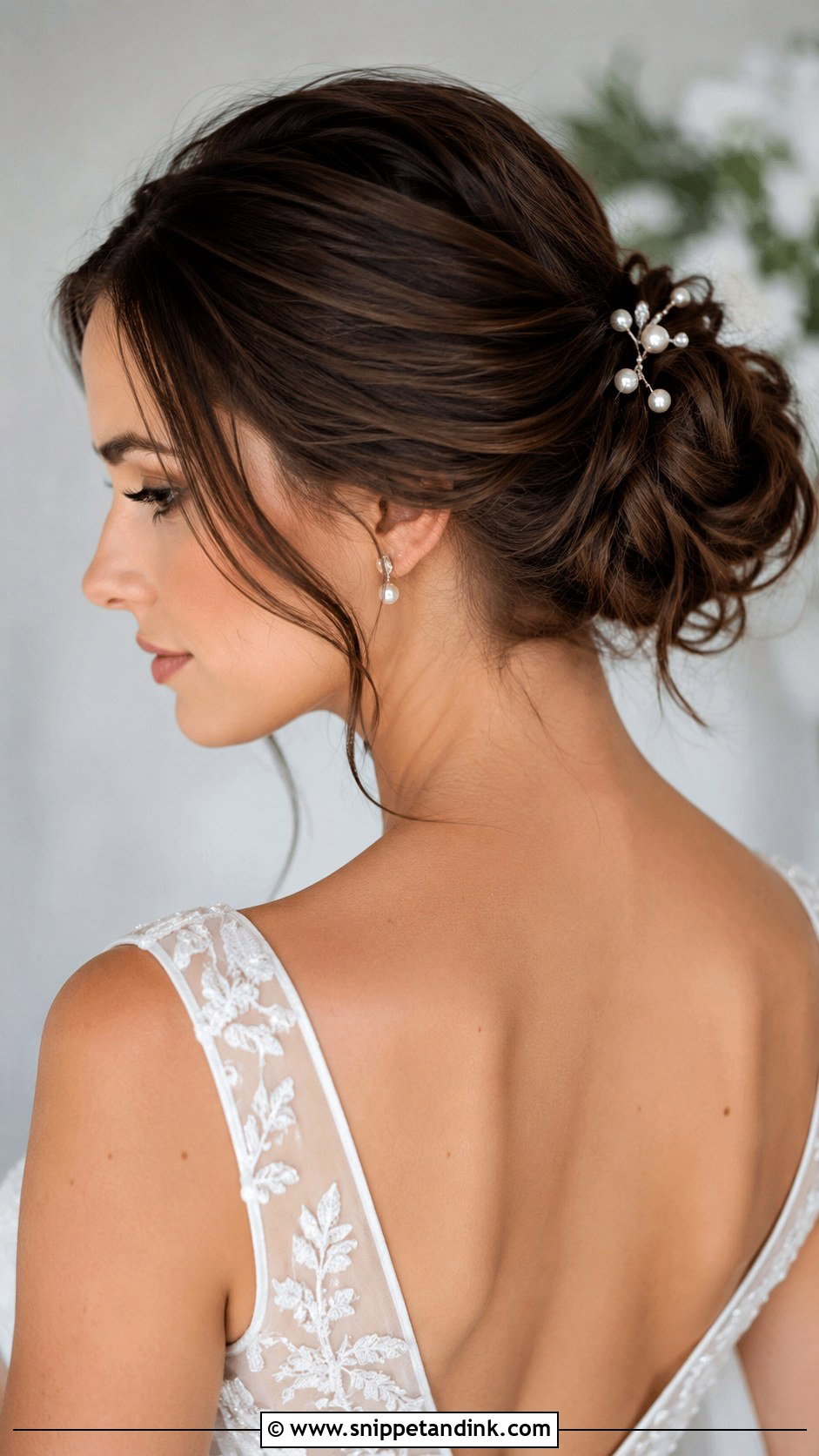 Sleek to Loose Bridal Updo - Snippet and Ink - 30 Loose Updo Wedding Ideas