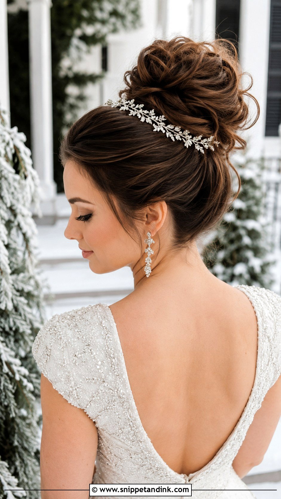 Sleek to Messy Bun With Volume - Snippet and Ink - 20 Bridal Messy Bun Hairstyles