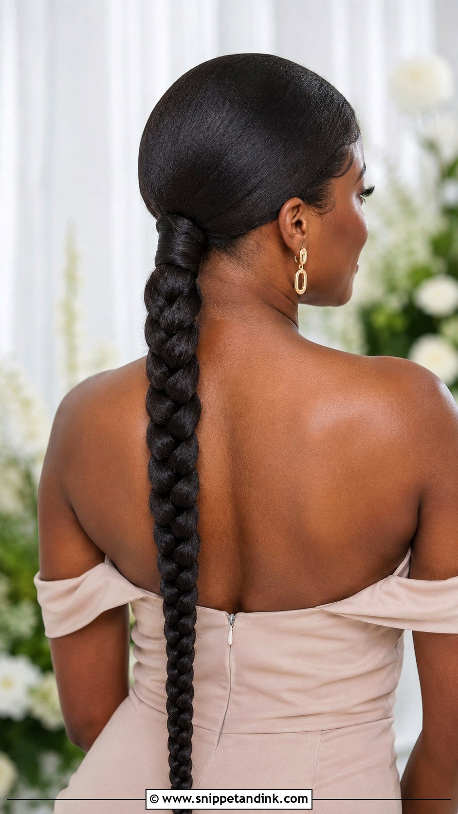 Slick Back Braided Ponytail Bridesmaid Hairstyle - Snippet and Ink - 20 Bridesmaid Hairstyles Slick Back