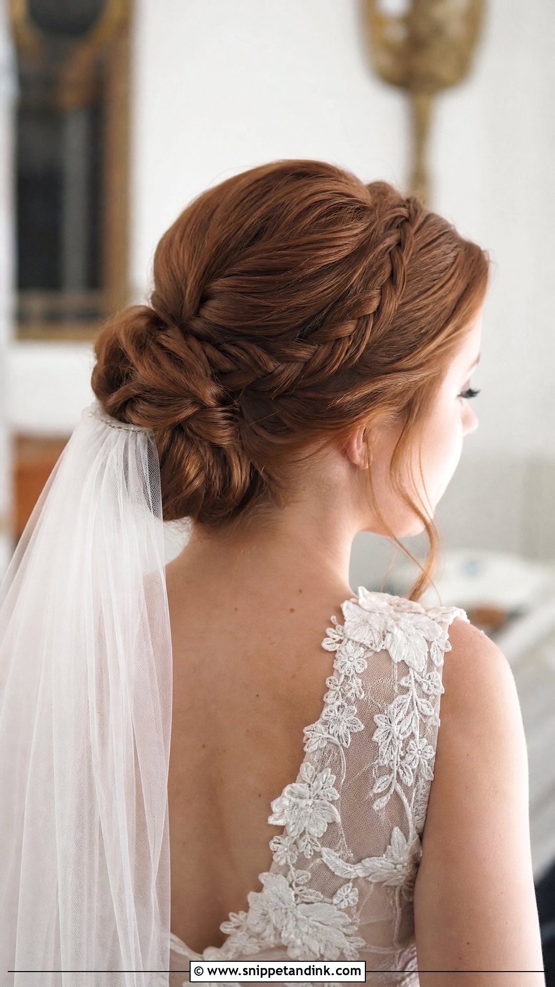 Slick Back Bun With Half Braid - Snippet and Ink - 20 Slick Back Bun Wedding Hair Ideas