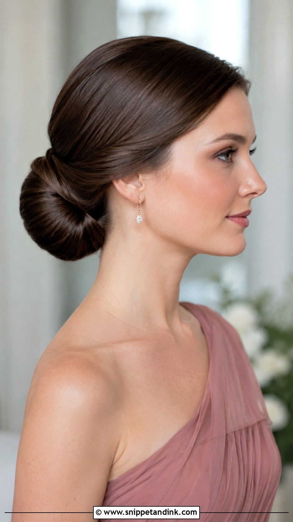 Slick Back Chignon Bridesmaid Hairstyle - Snippet and Ink - 20 Bridesmaid Hairstyles Slick Back