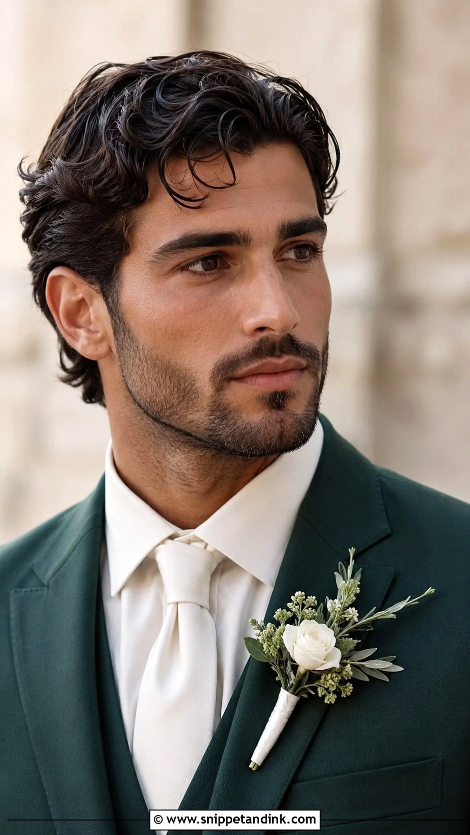 Slick Back Groom Hairstyle - Snippet and Ink - 15 Wedding Groom Hairstyle Ideas