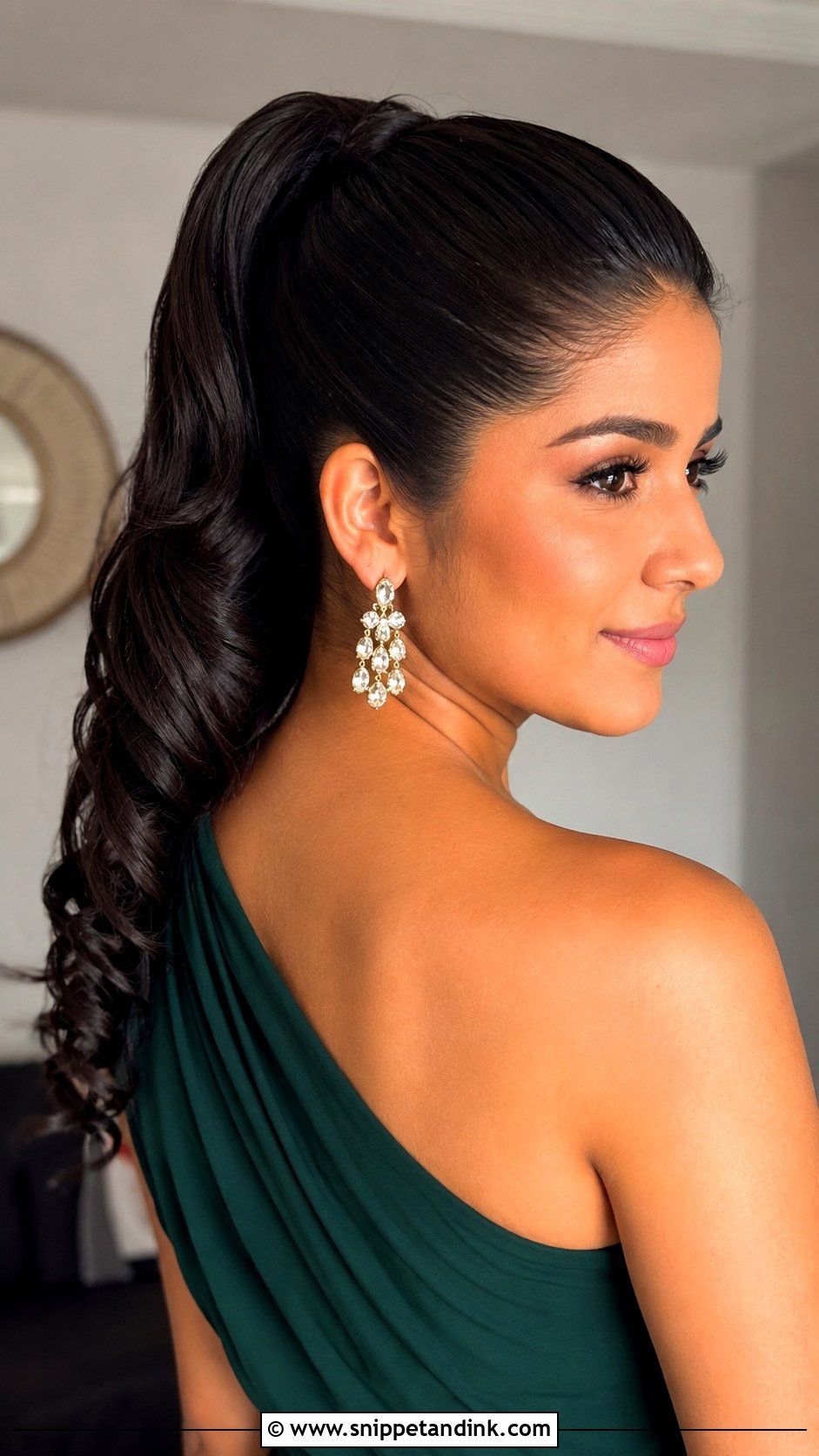 Slick Back High Ponytail Bridesmaid Hairstyle - Snippet and Ink - 20 Bridesmaid Hairstyles Slick Back