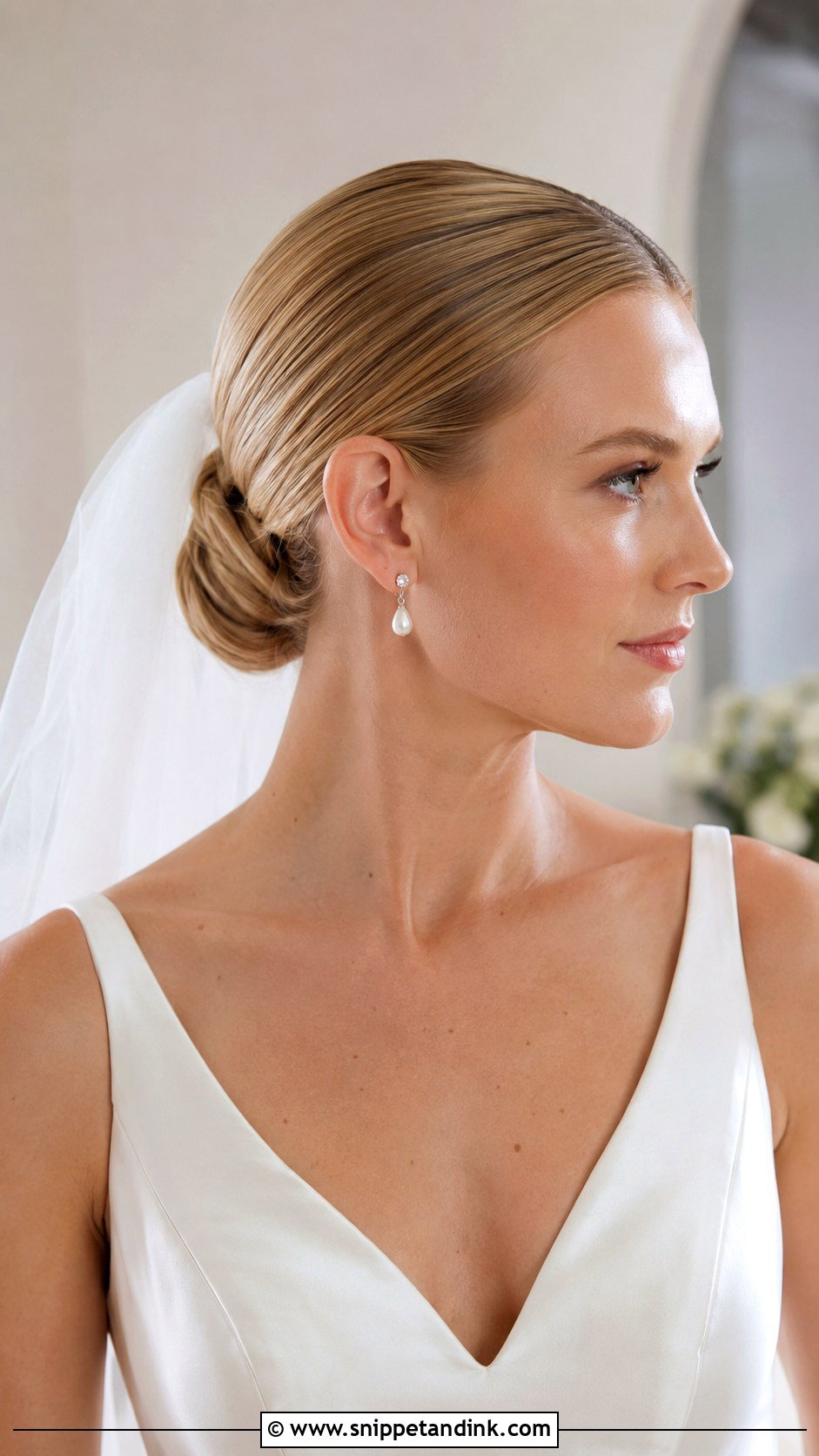 Slick Back Low Bun For Wedding - Snippet and Ink - 15 Slick Back Hairstyles for Wedding
