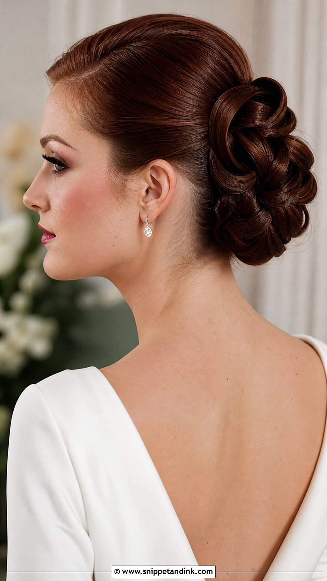 Slick Back Sculpted Updo Wedding Hairstyle - Snippet and Ink - 20 Slick Back Updo Wedding Hairstyles