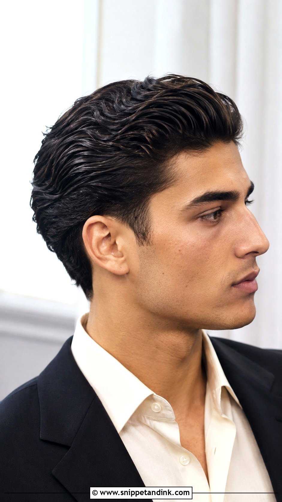 Slick Back Taper For Prom - Snippet and Ink - 15 Male Prom Hairstyles