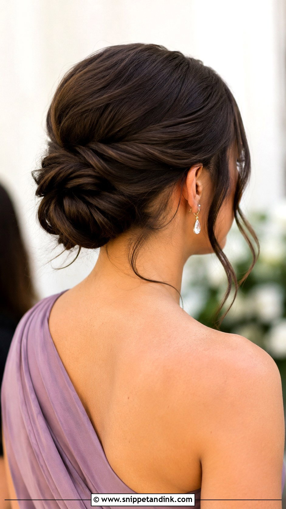 Slick Back Twisted Low Bun Bridesmaid Hairstyle - Snippet and Ink - 20 Bridesmaid Hairstyles Slick Back