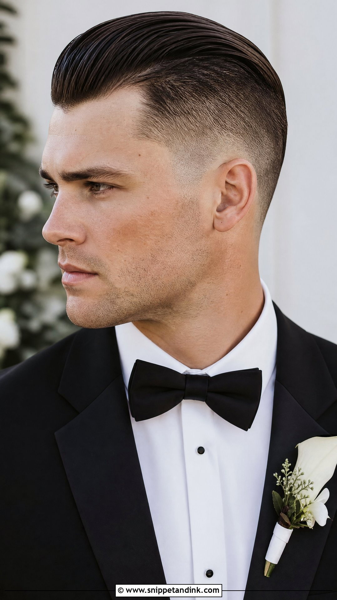 Slick Back Undercut - Snippet and Ink - 20 Groom Hairstyle Ideas