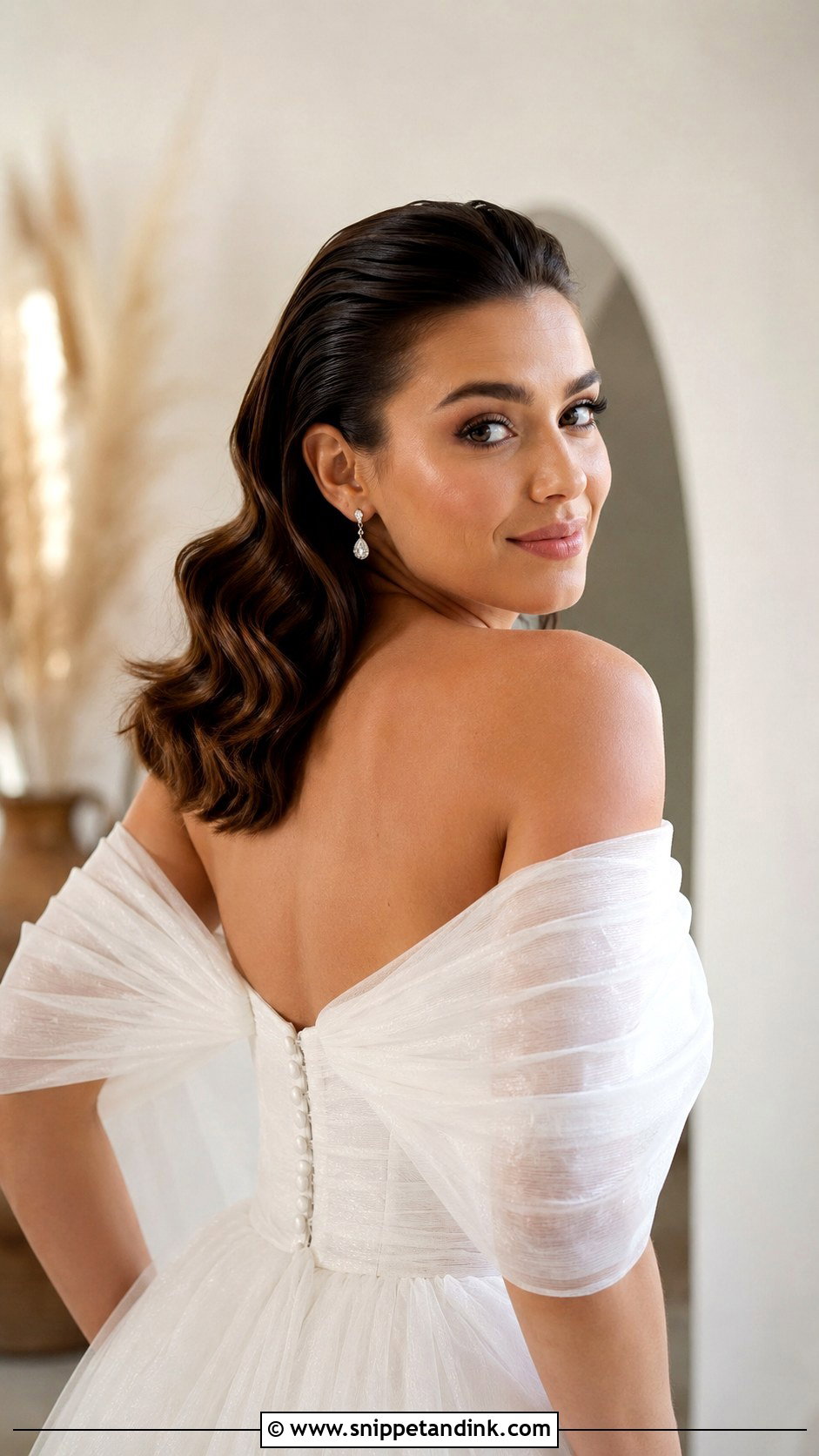 Slick Back Wavy Hair Wedding Look - Snippet and Ink - 20 Slick Back Wedding Hairstyles