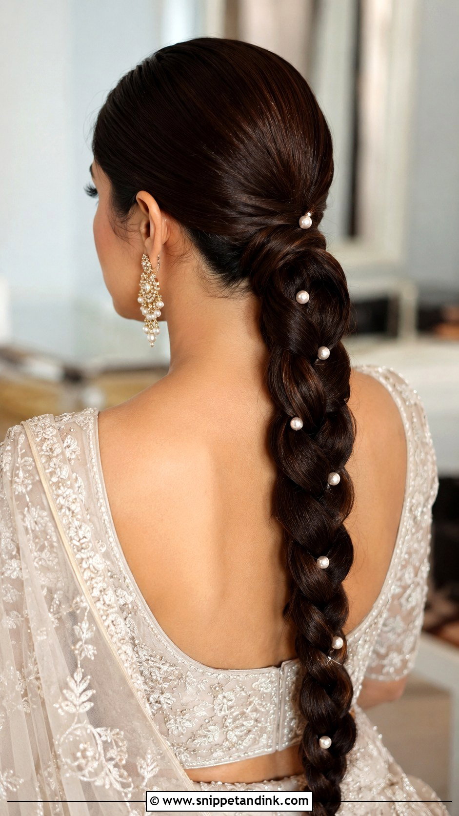 Slick Bridal Braid - Snippet and Ink - 15 Slick Bridal Hair Ideas