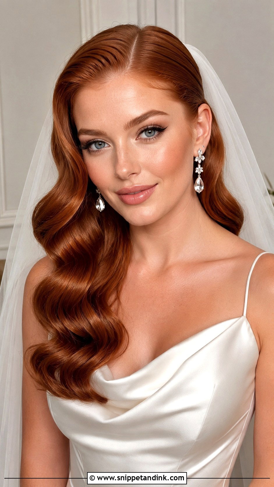 Slick Bridal Hollywood Waves - Snippet and Ink - 15 Slick Bridal Hair Ideas