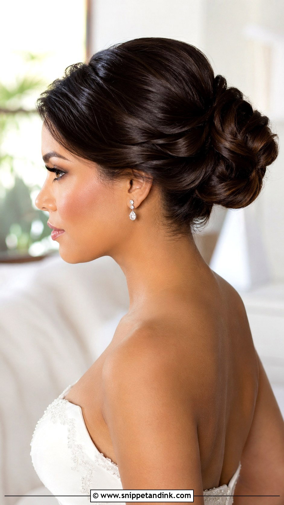 Slick Bridal Updo - Snippet and Ink - 15 Slick Bridal Hair Ideas