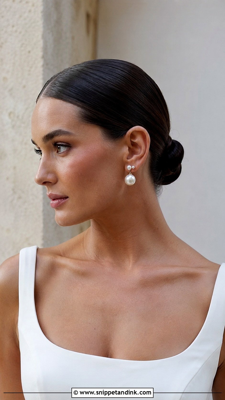 Slicked Back Bun - Snippet and Ink - 25 Simple Hairstyles for Wedding Guest