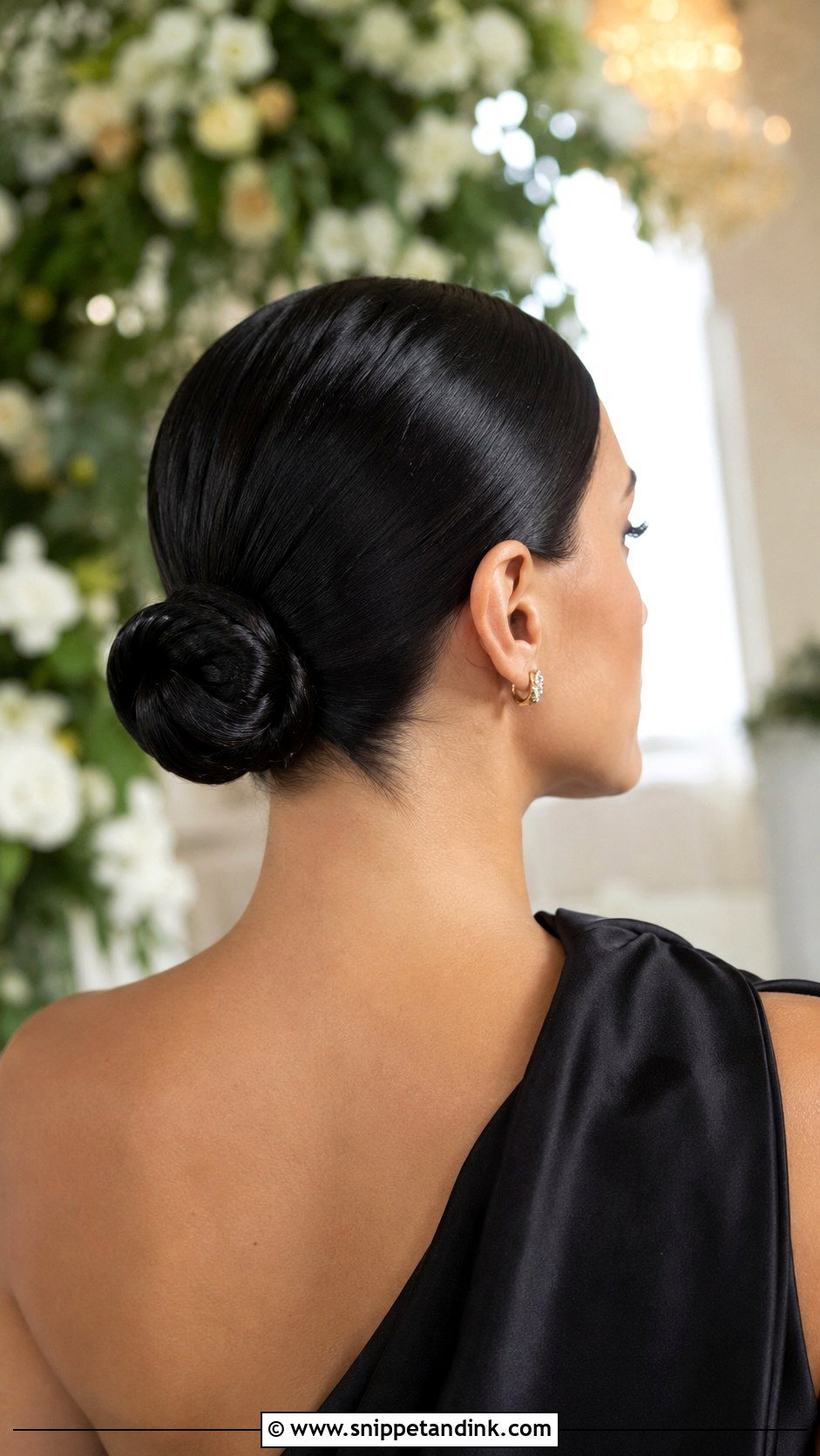 Slicked Back Bun - Snippet and Ink - 30 Bridemaids Hairstyles