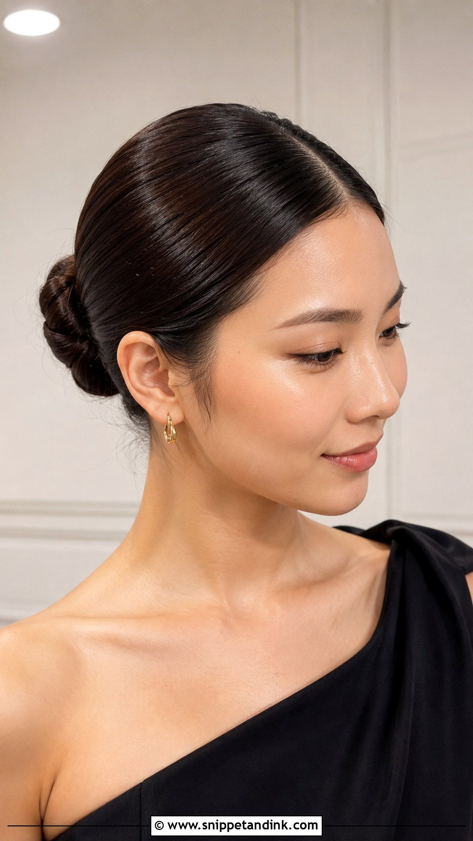 Slicked Back Bun Bridesmaid Hair - Snippet and Ink - 20 Wedding Hair Ideas for Bridesmaids