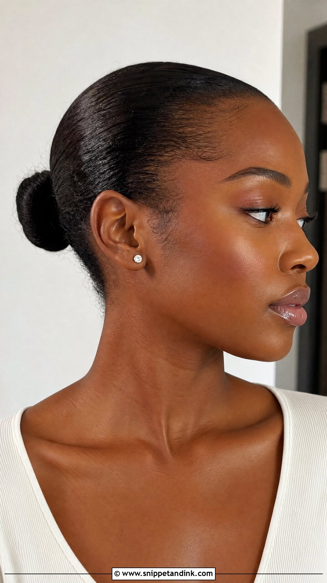 Slicked Back Bun Hairstyle - Snippet and Ink - 20 Non Bridal Hairstyles