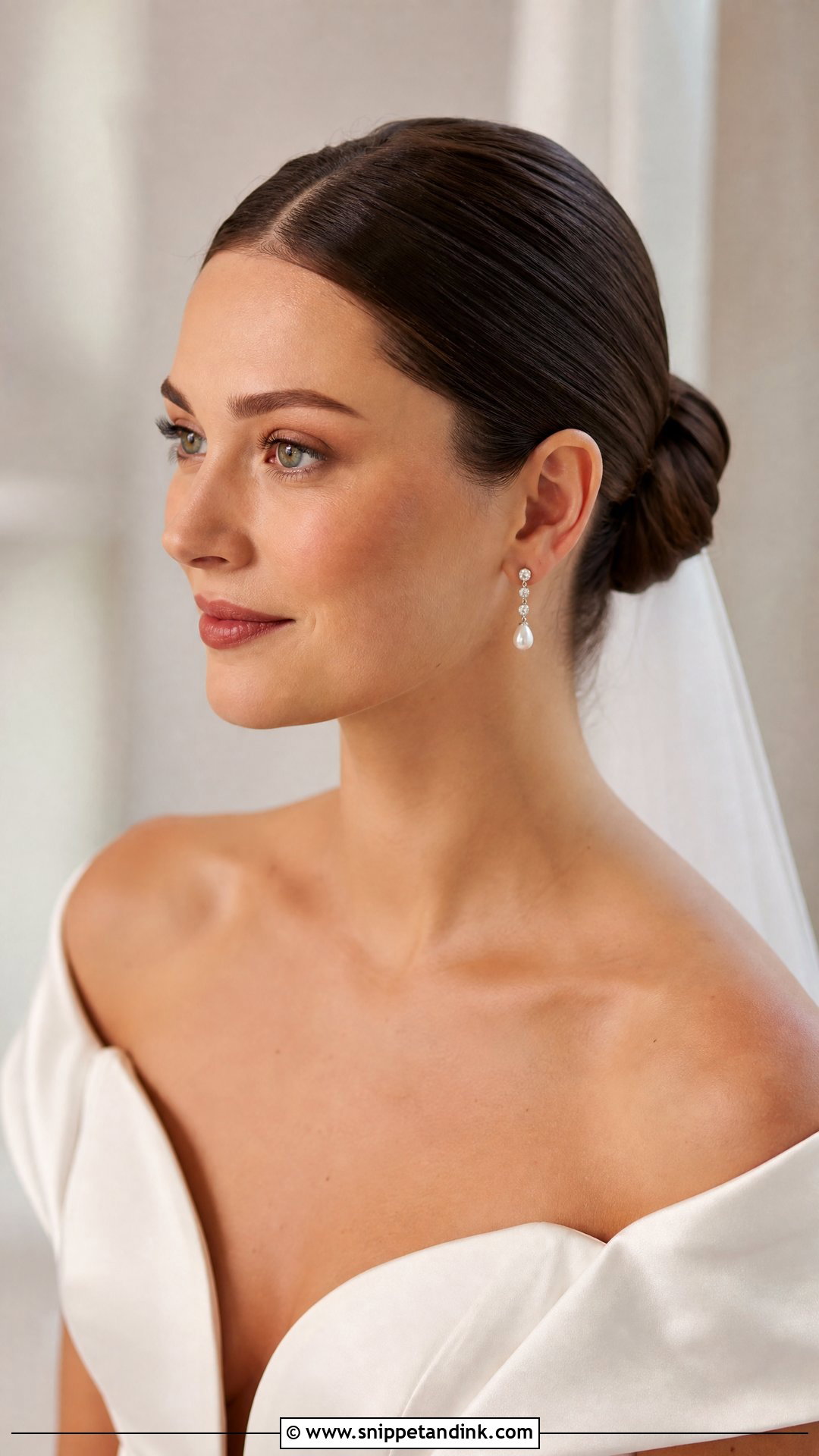 Slicked Back Front for Wedding - Snippet and Ink - 25 Front Hairstyle for Wedding Ideas