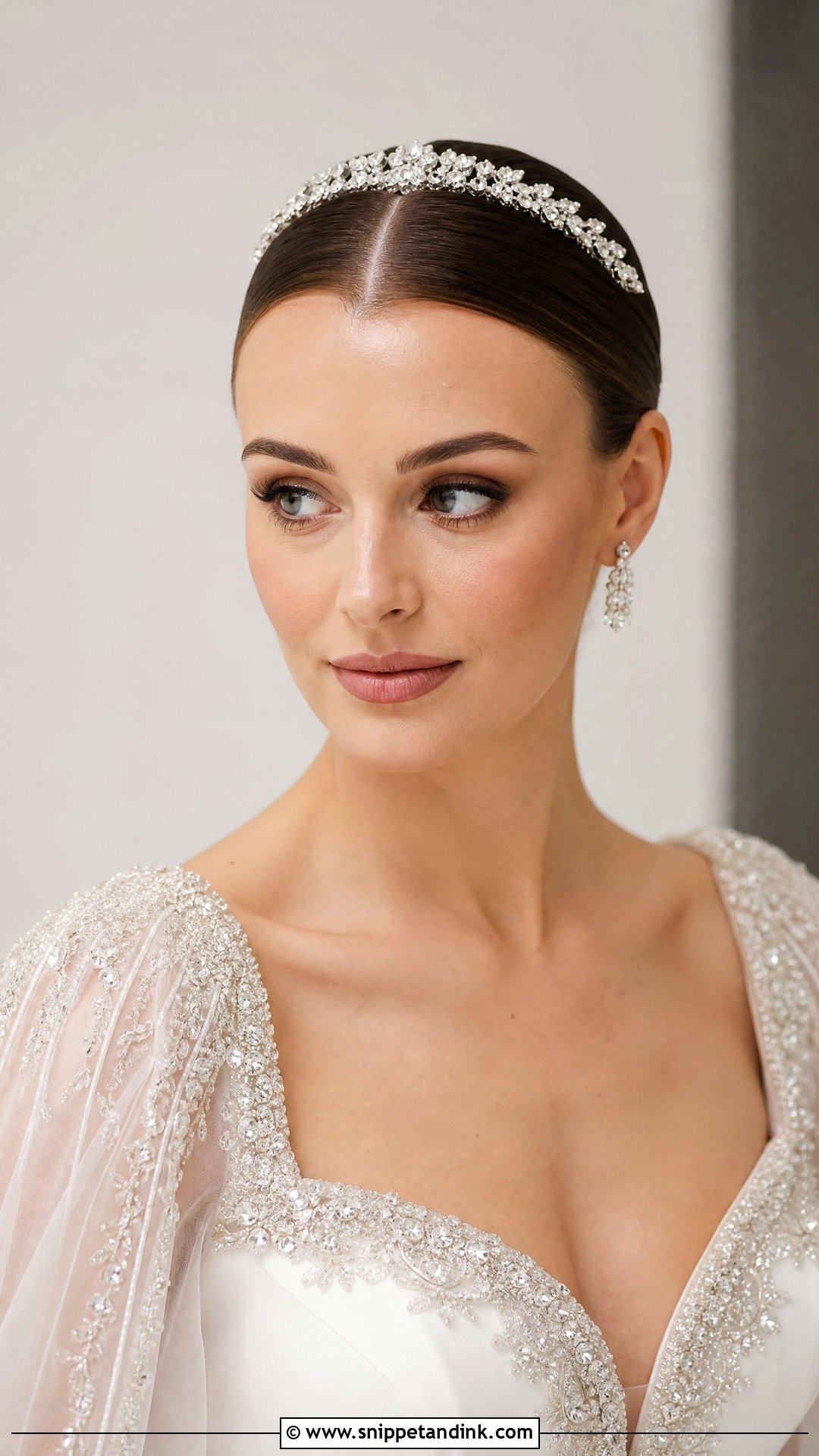 Slicked Back Hair With Headband - Snippet and Ink - 20 Slick Back Bridal Hair Ideas