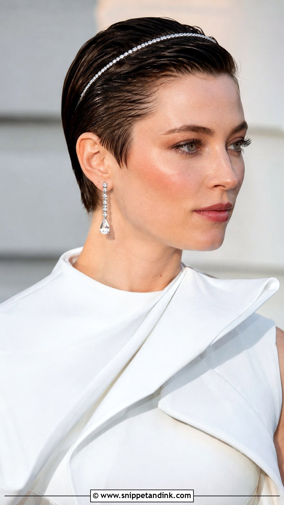 Slicked Back Pixie - Snippet and Ink - 25 Short Hairstyle Women for Wedding Ideas