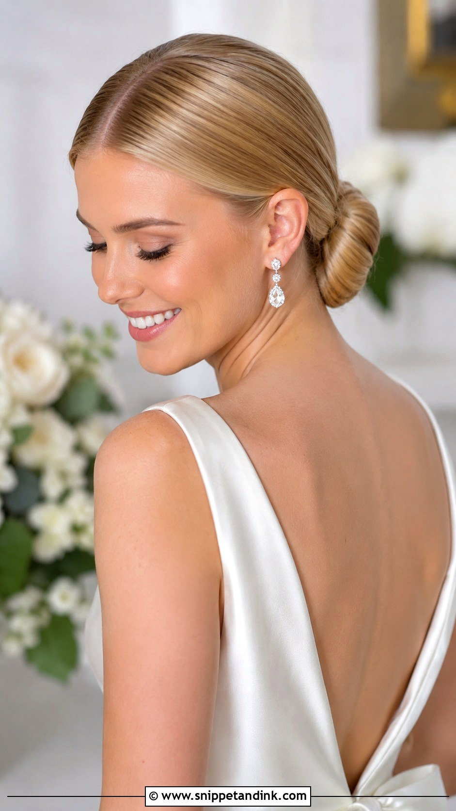 Slicked Back Ponytail Wedding Hairstyle - Snippet and Ink - 15 Slicked Back Wedding Hairstyles