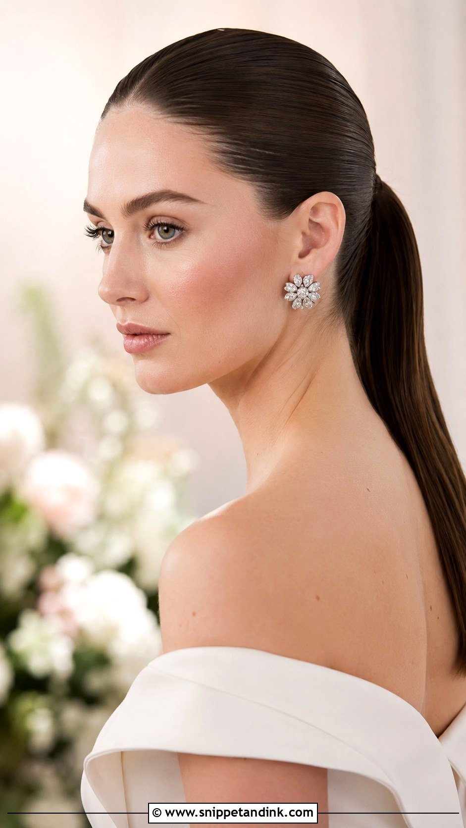 Slicked Back Ponytail for Wedding - Snippet and Ink - 30 Ponytail Hairstyles for Wedding