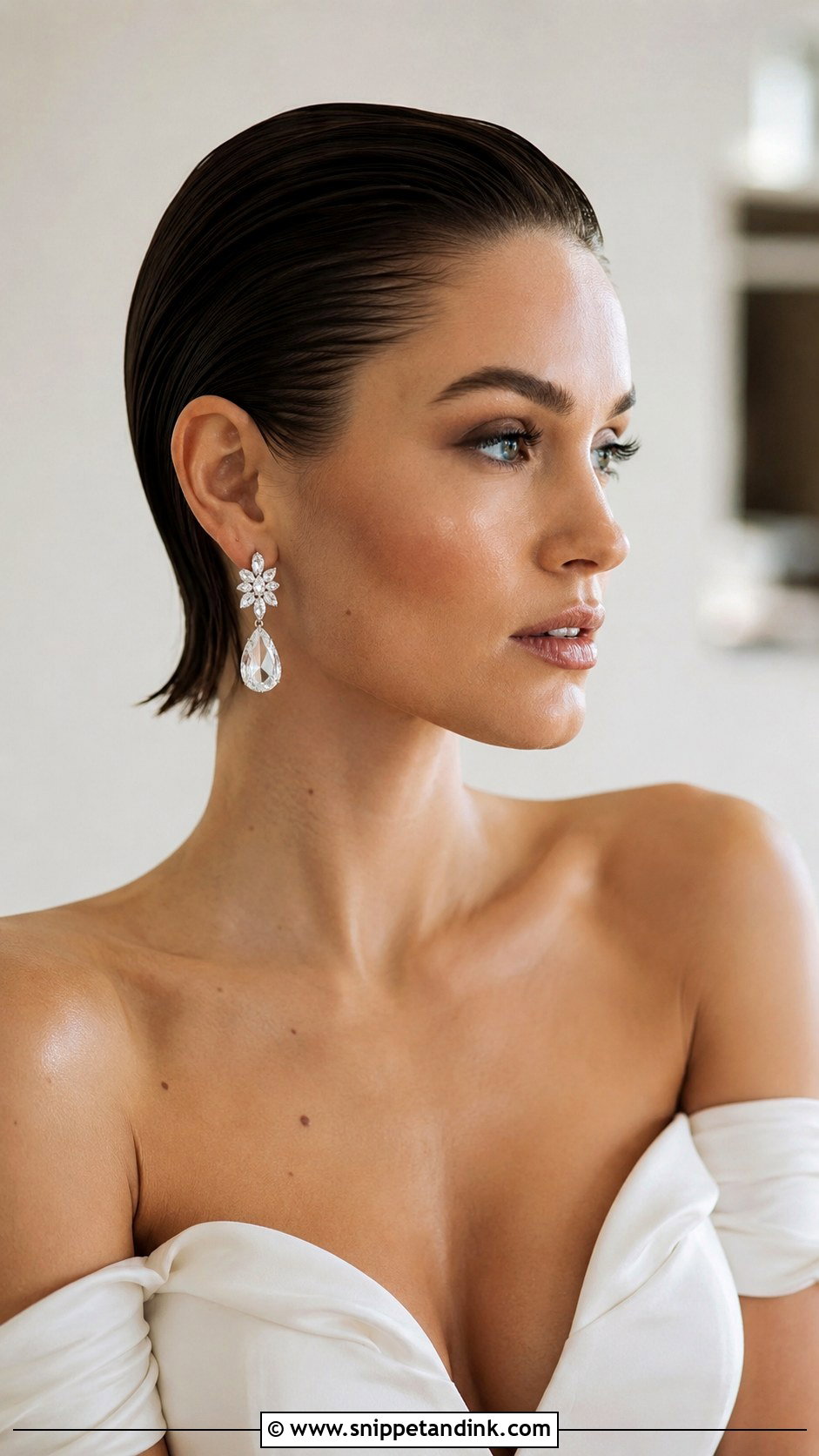 Slicked Back Short Hair - Snippet and Ink - 25 Short Hair Styles for Wedding