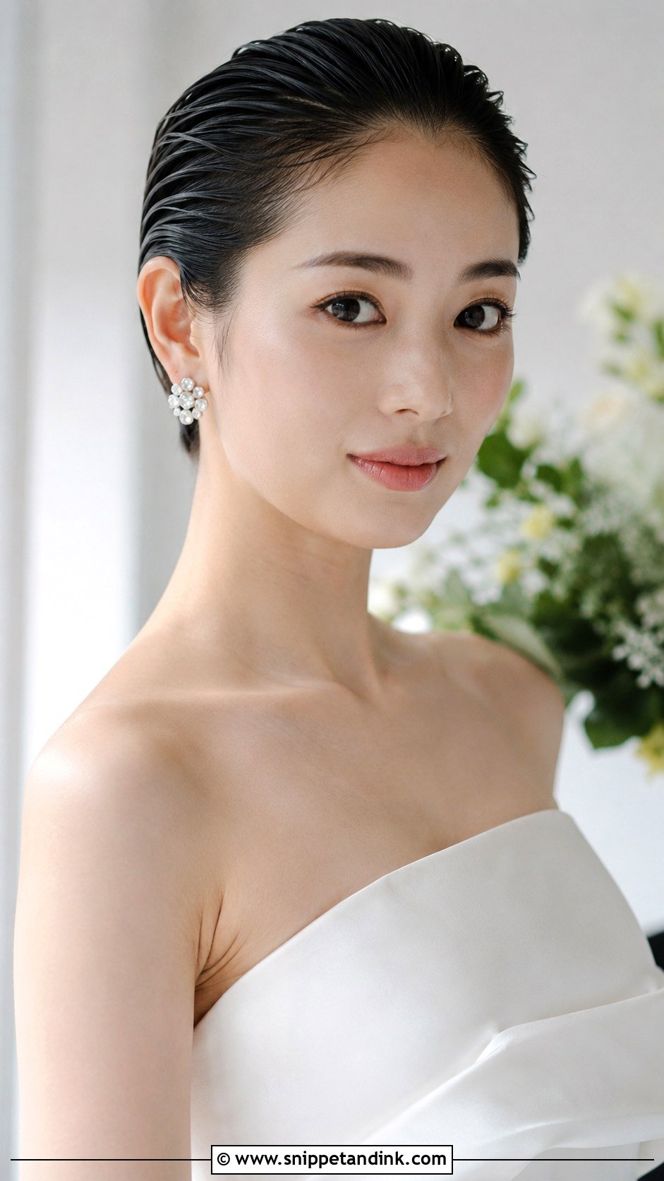 Slicked Back Short Hairstyle - Snippet and Ink - 25 Short Hairstyles for Wedding