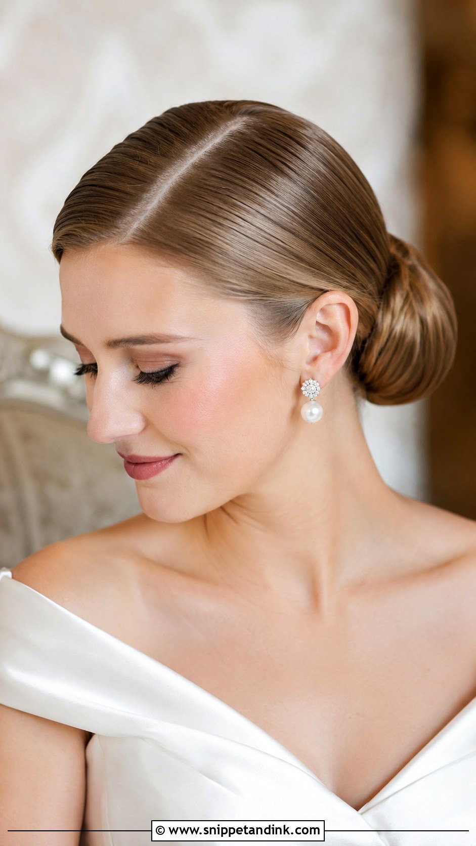Slicked Back Side Part - Snippet and Ink - 25 Slick Back Wedding Hair Ideas