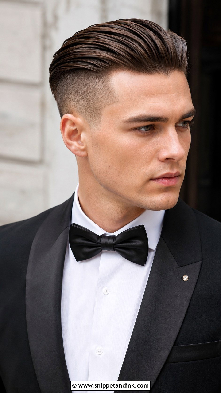 Slicked Back Undercut - Snippet and Ink - 25 Groom Haircut Ideas