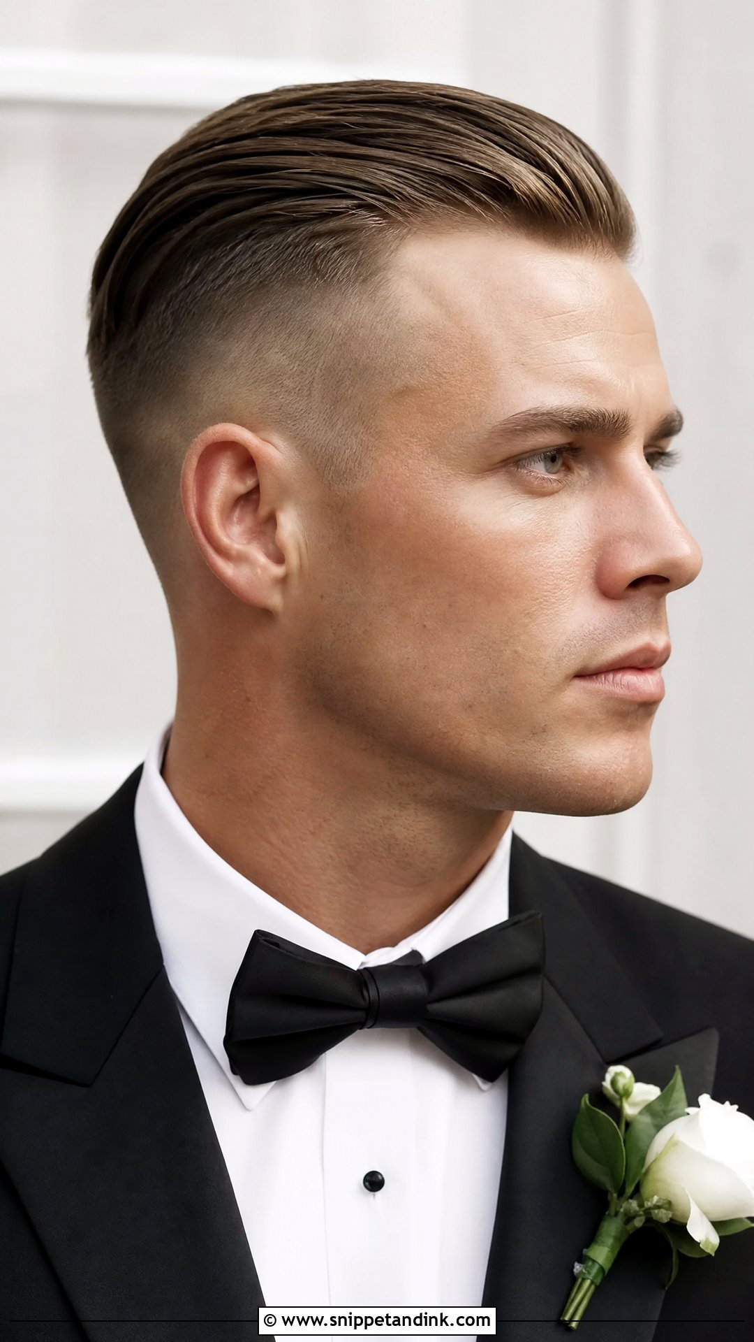 Slicked Back Undercut - Snippet and Ink - 20 Groom Hair Styles