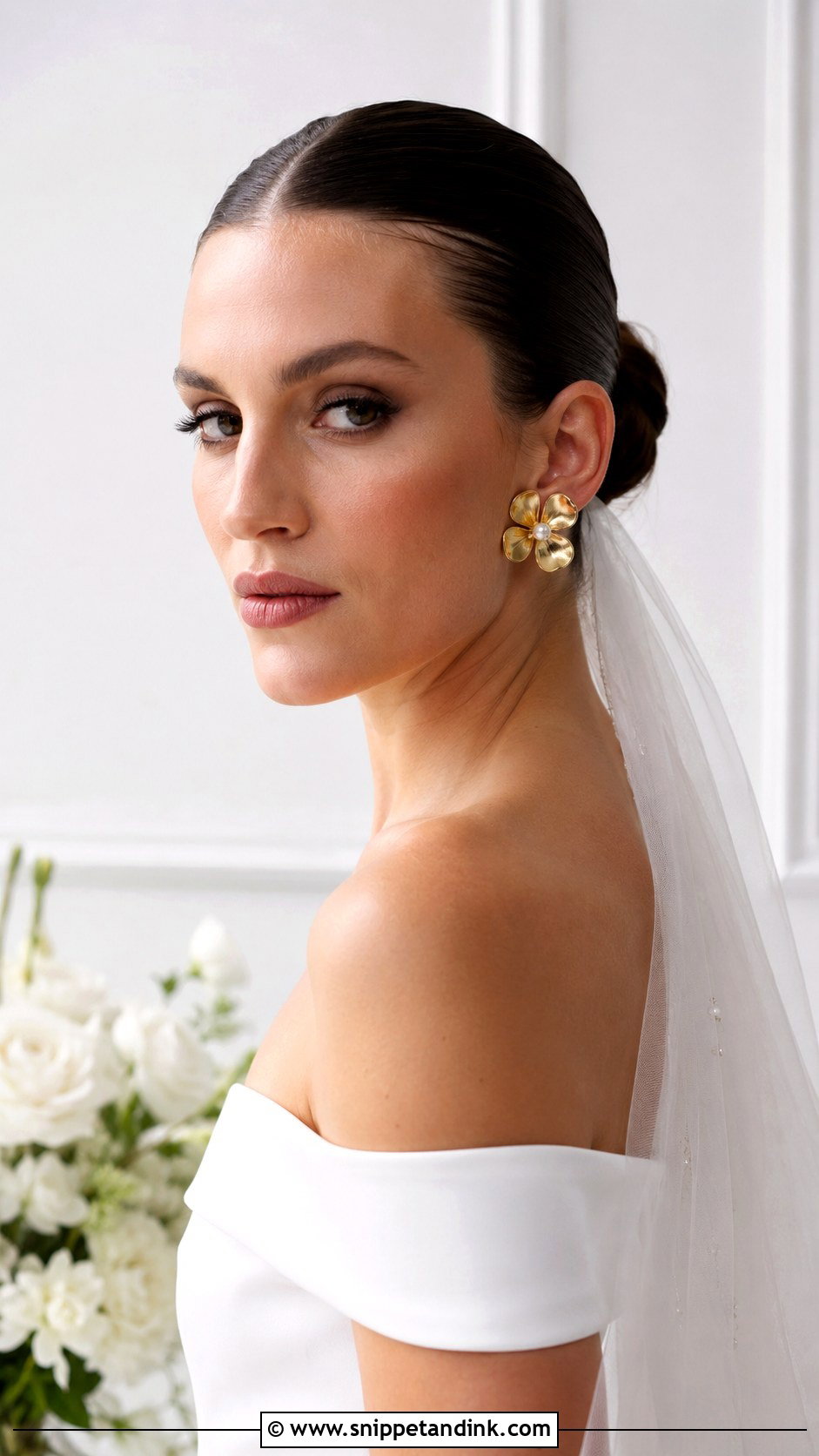 Slicked Back Wedding Hairstyle - Snippet and Ink - 20 Unique Wedding Hair Ideas
