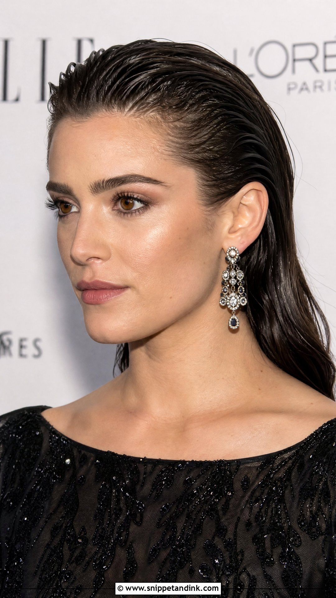 Slicked Back Wet Look for Wedding Guest - Snippet and Ink - 20 Straight Hairstyles Wedding Guest