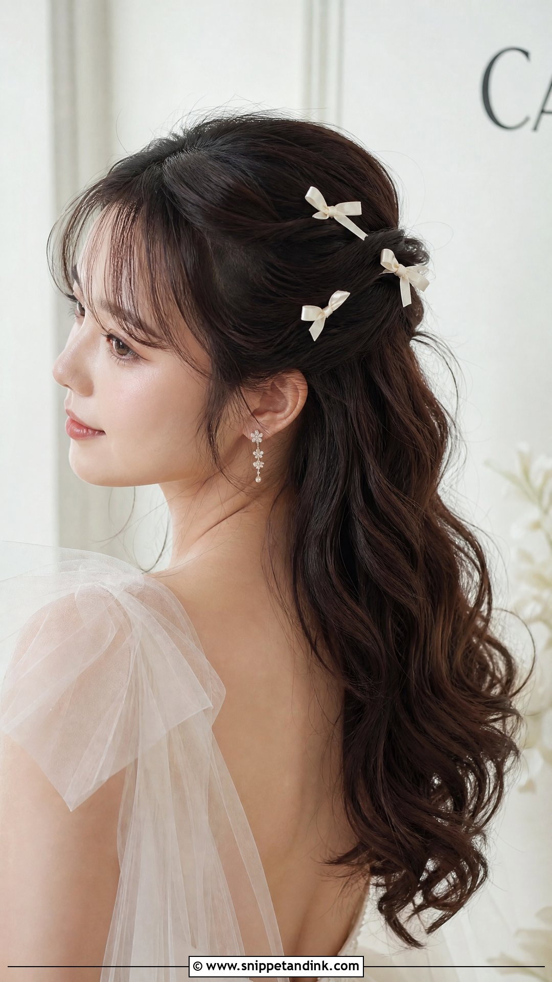 Small Bow Wedding Hair - Snippet and Ink - 15 Bow Wedding Hairstyle Ideas