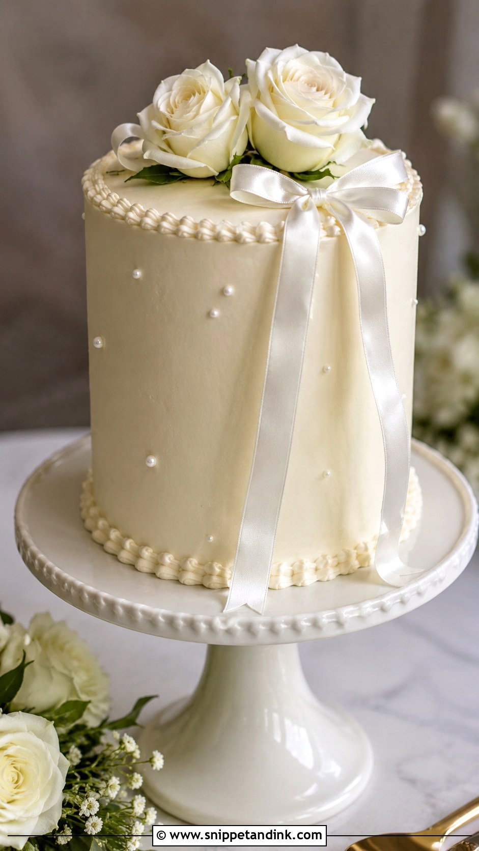 Small Bridal Cake - Snippet and Ink - 20 Bridal Cakes