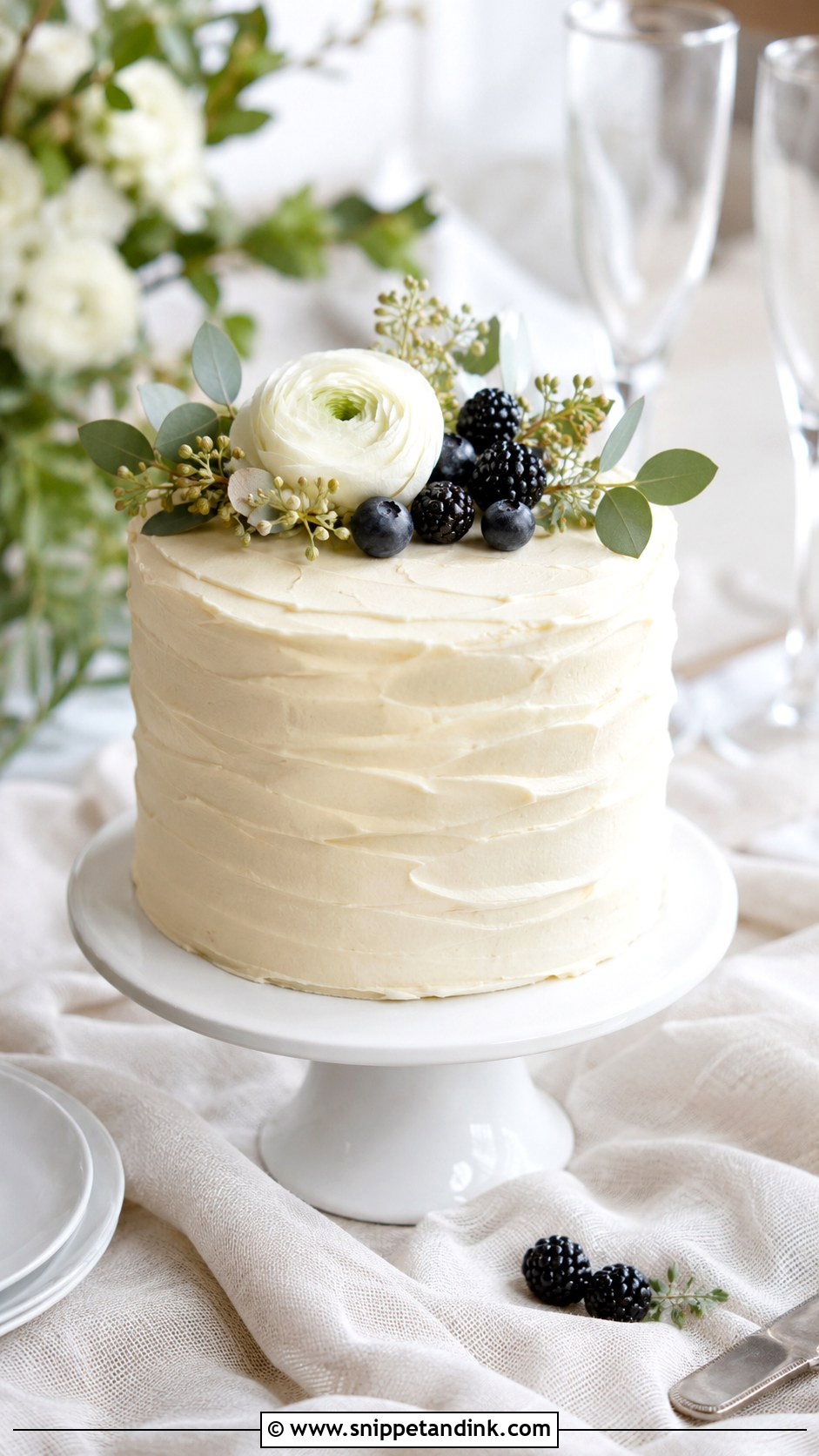 Small Buttercream Wedding Cake - Snippet and Ink - 20 Wedding Cake Ideas for Small Wedding