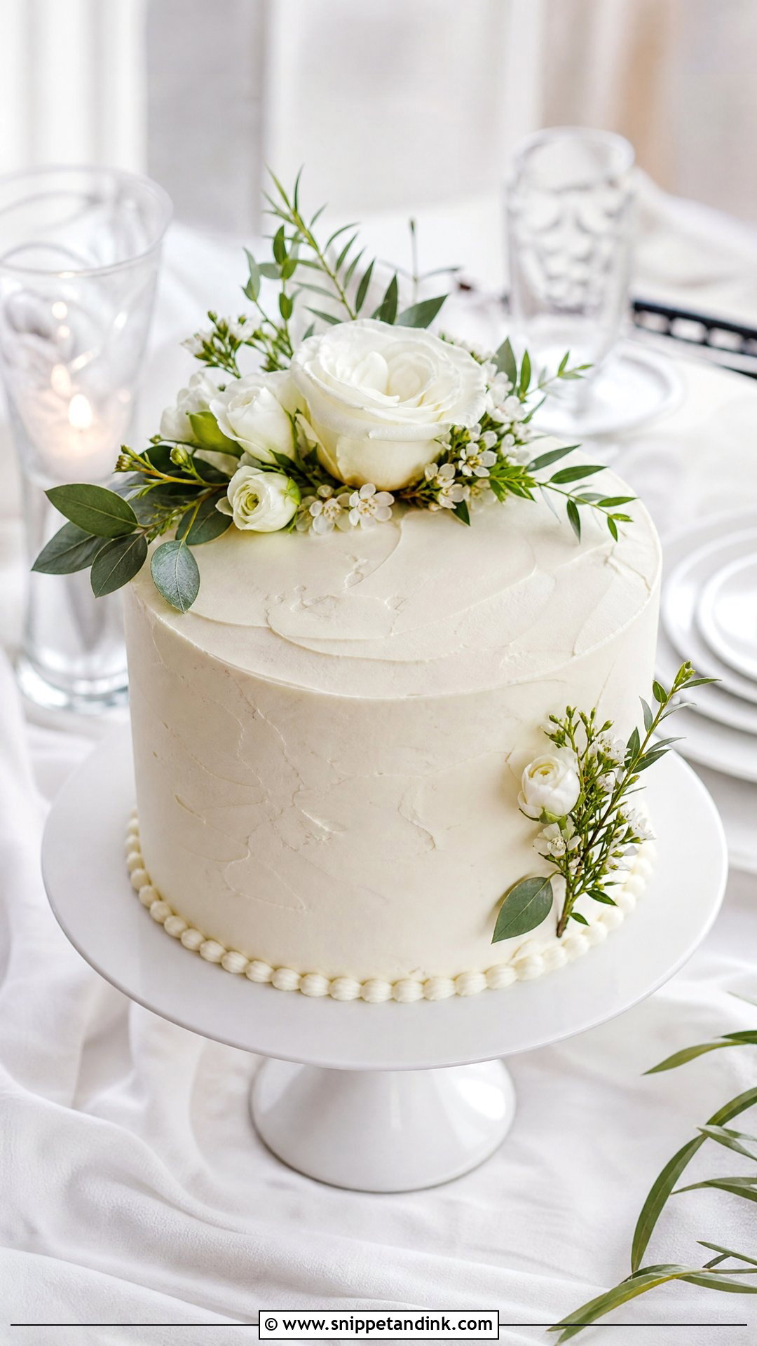 Small Buttercream Wedding Cake - Snippet and Ink - 30 Small Wedding Cakes
