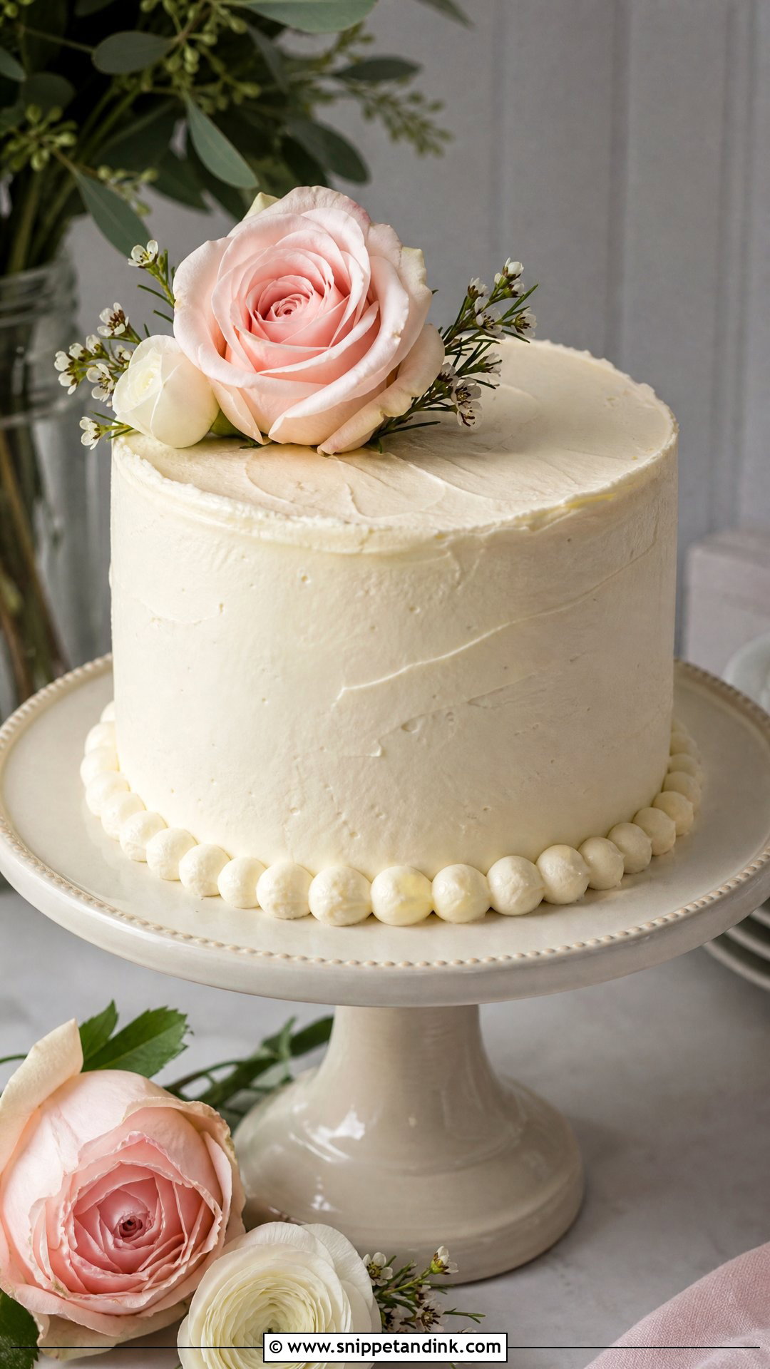 Small Buttercream Wedding Cake - Snippet and Ink - 20 Small Wedding Cake Ideas