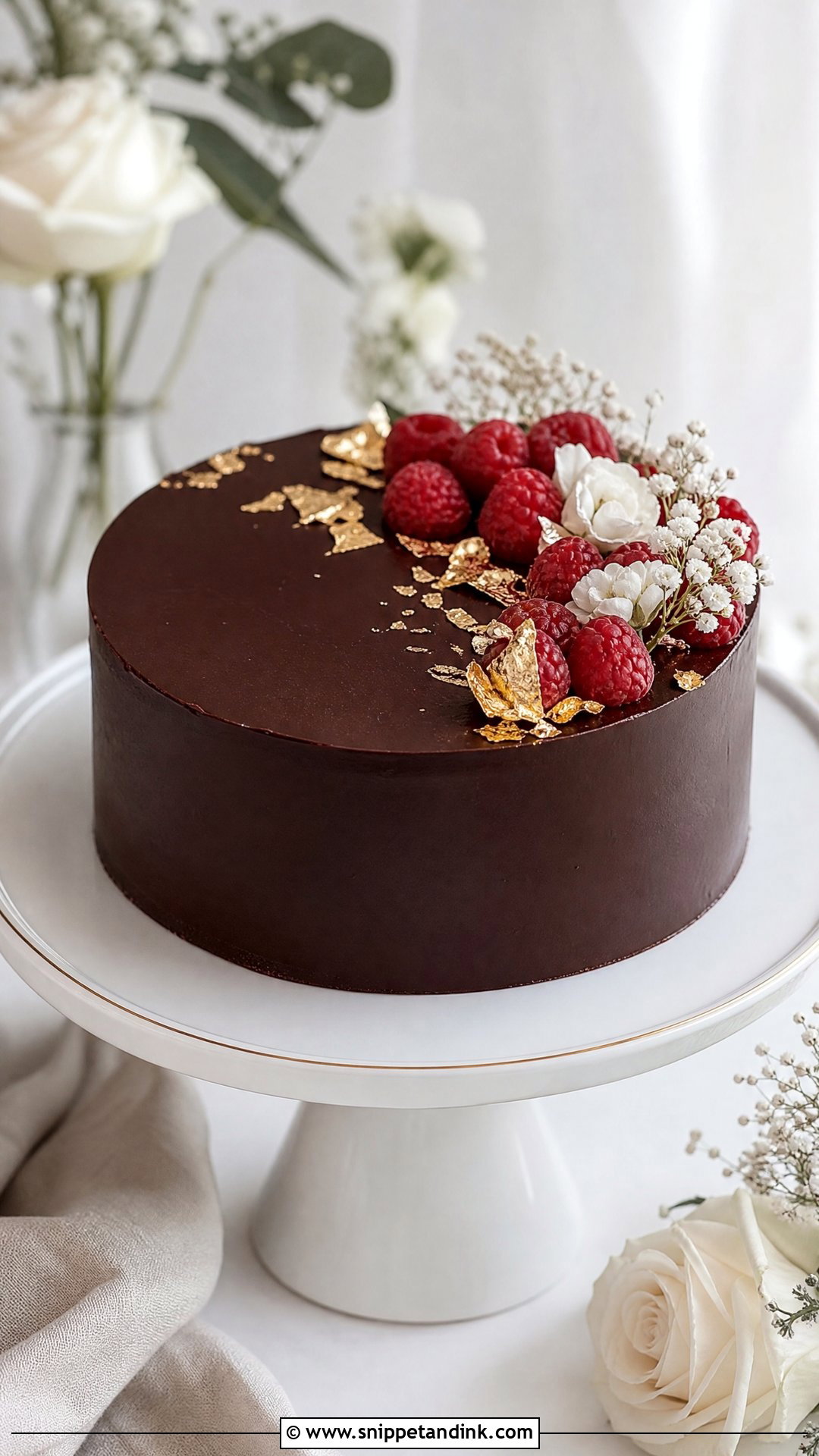 Small Chocolate Wedding Cake - Snippet and Ink - 20 Simple Small One Tier Wedding Cake Ideas