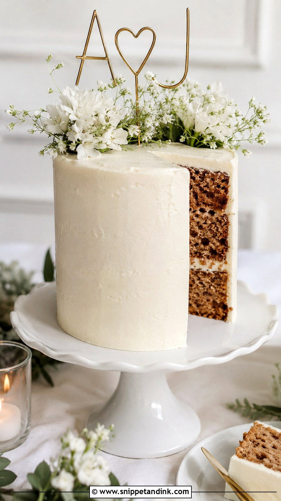 Small Cinnamon Wedding Cake - Snippet and Ink - 20 Cinnamon Wedding Cake Ideas