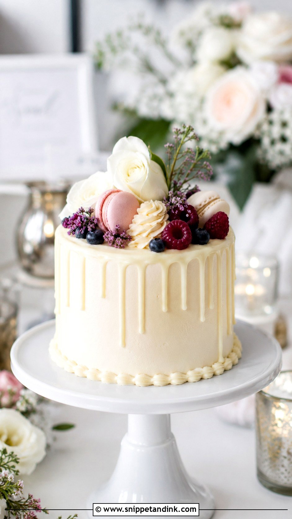 Small Drip Wedding Cake - Snippet and Ink - 20 Wedding Cake Ideas for Small Wedding