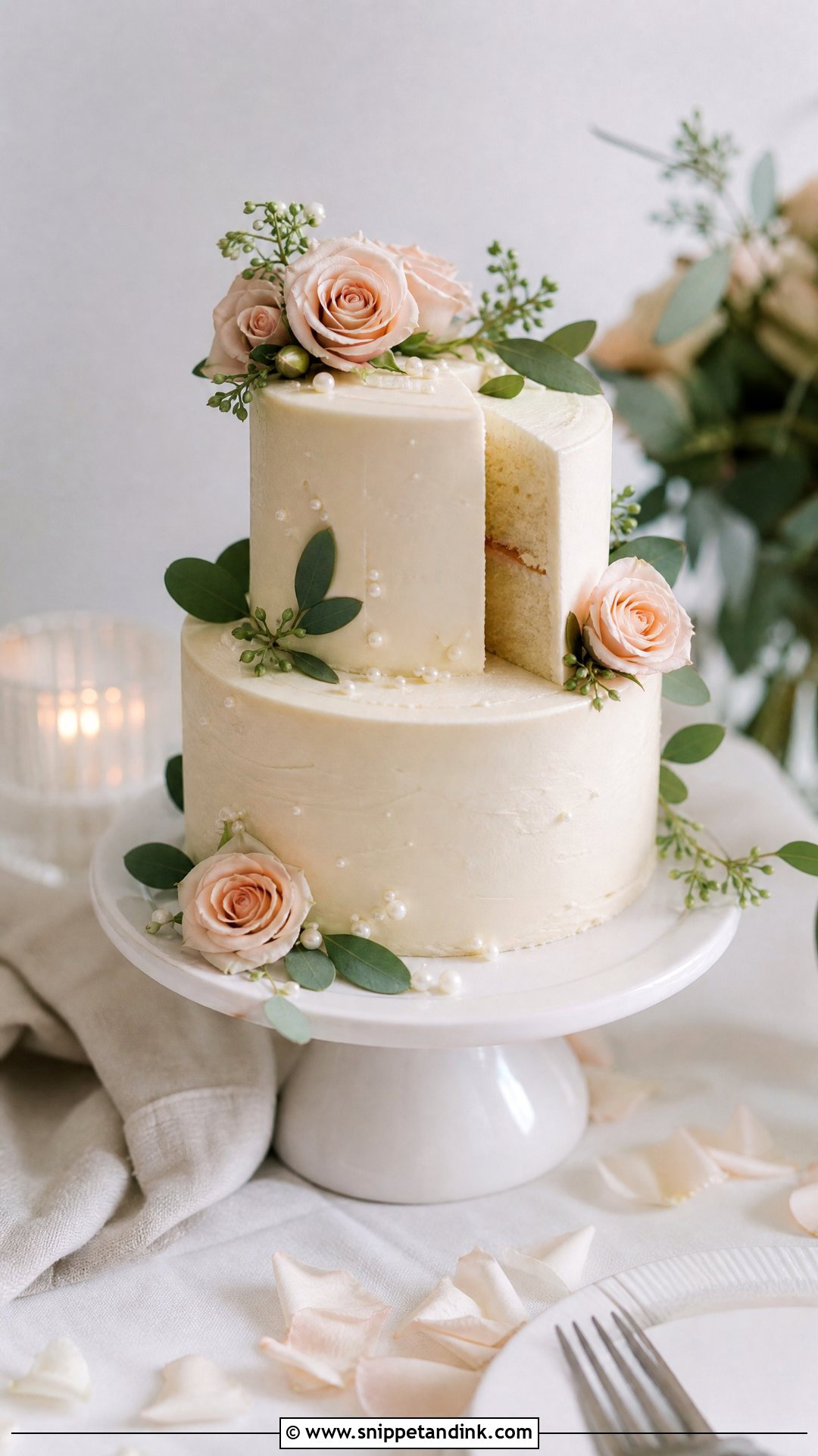 Small Dummy Wedding Cake - Snippet and Ink - 25 Dummy Cake Ideas for Wedding