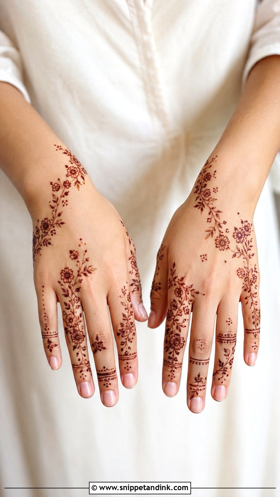 Small Flower Mehndi Design - Snippet and Ink - 35 Flower Mehndi Designs