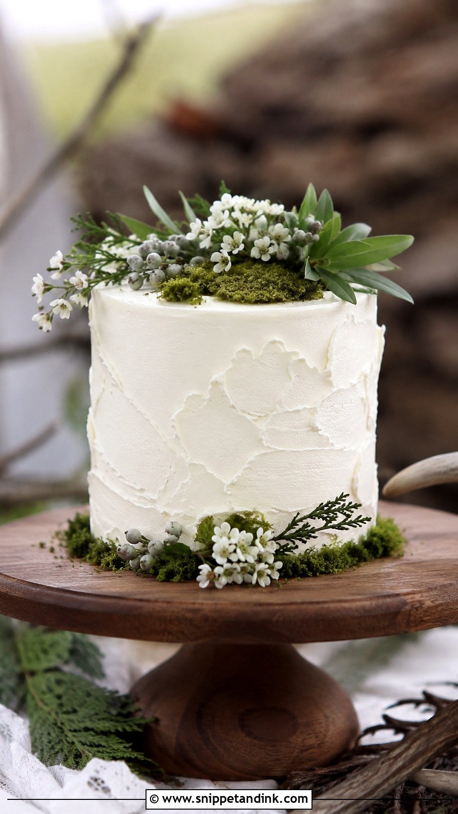 Small Forest Wedding Cake - Snippet and Ink - 20 Simple Forest Wedding Cake Ideas